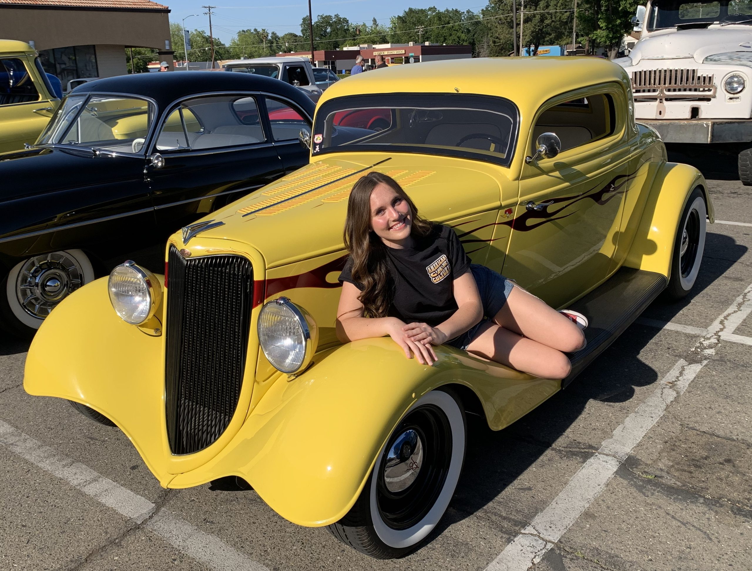 Greg Thorsen's 34 Ford with Audrey